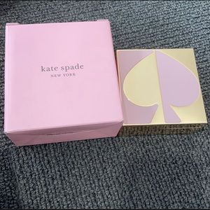 Kate Spade gold spade jewelry/trinket black velvet box